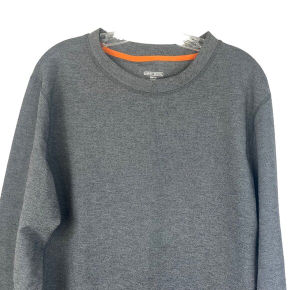 Omni-Wool Mens Long Sleeve Crewneck Shirt Wool Blend Gray Size XXL - Picture 3 of 8
